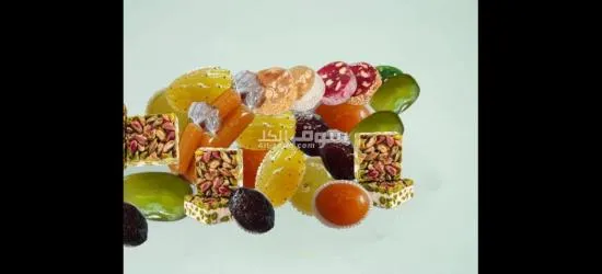 فواكه مجفف وقمر الدين وراحة ونوغا